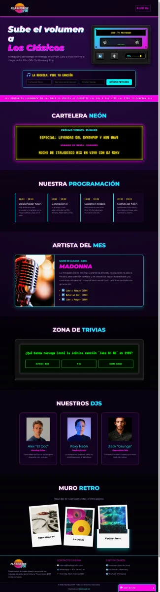 Diseño web para empresa radio web